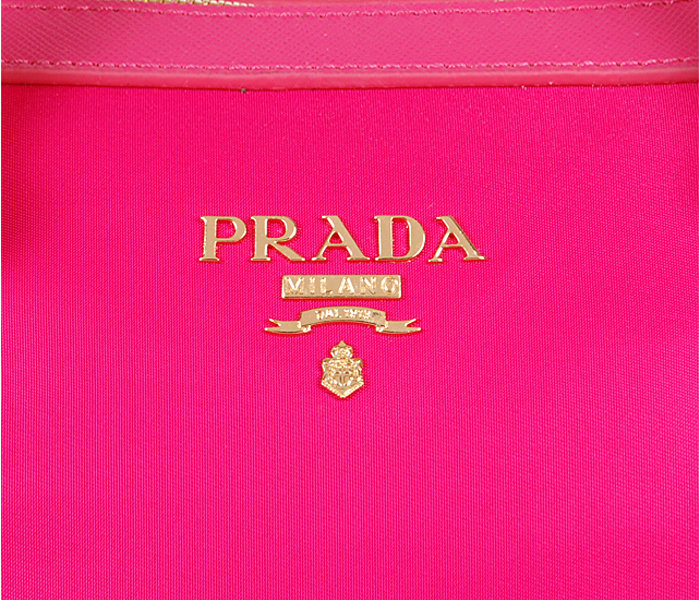 2014 Prada shoulder bag fabric BL4253 rosered for sale - Click Image to Close